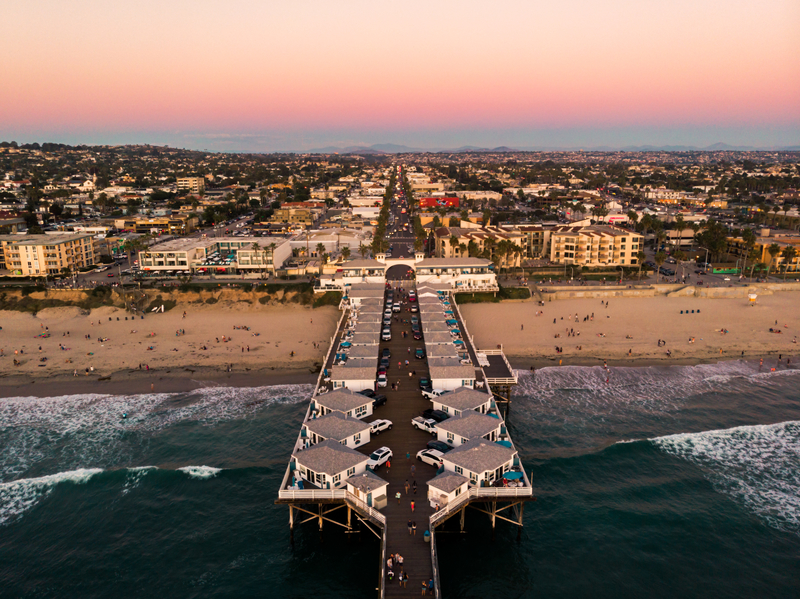 SAN Airport is located 3 miles northwest of downtown San Diego.